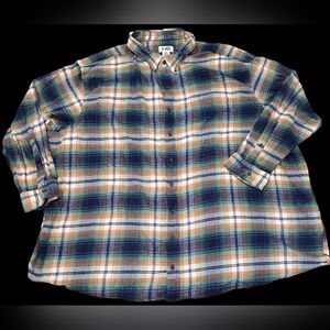 Harbor Bay Men's 4x, Long-sleeve, Button-down Plaid Flannel Shirt: Gorpcore